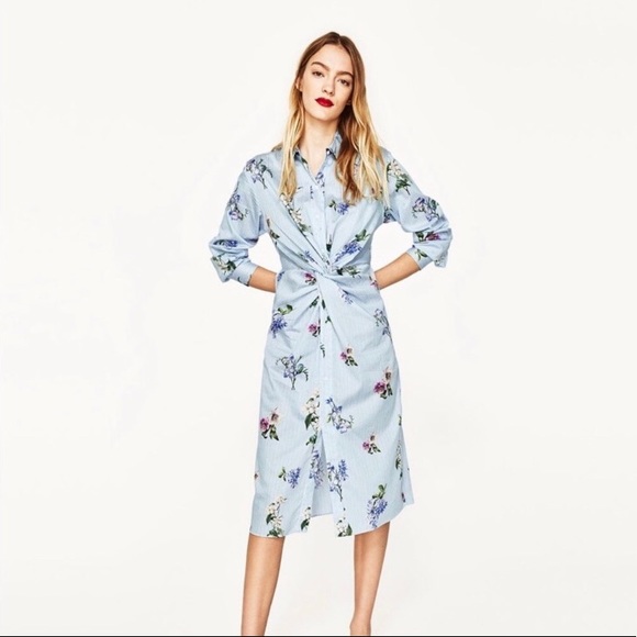 Zara Dresses & Skirts - NWT Zara Twist-Front Midi Dress